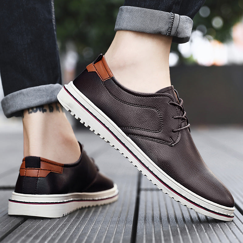Men's urban lace-up loafers, designed for city life, comfortable and fashionable