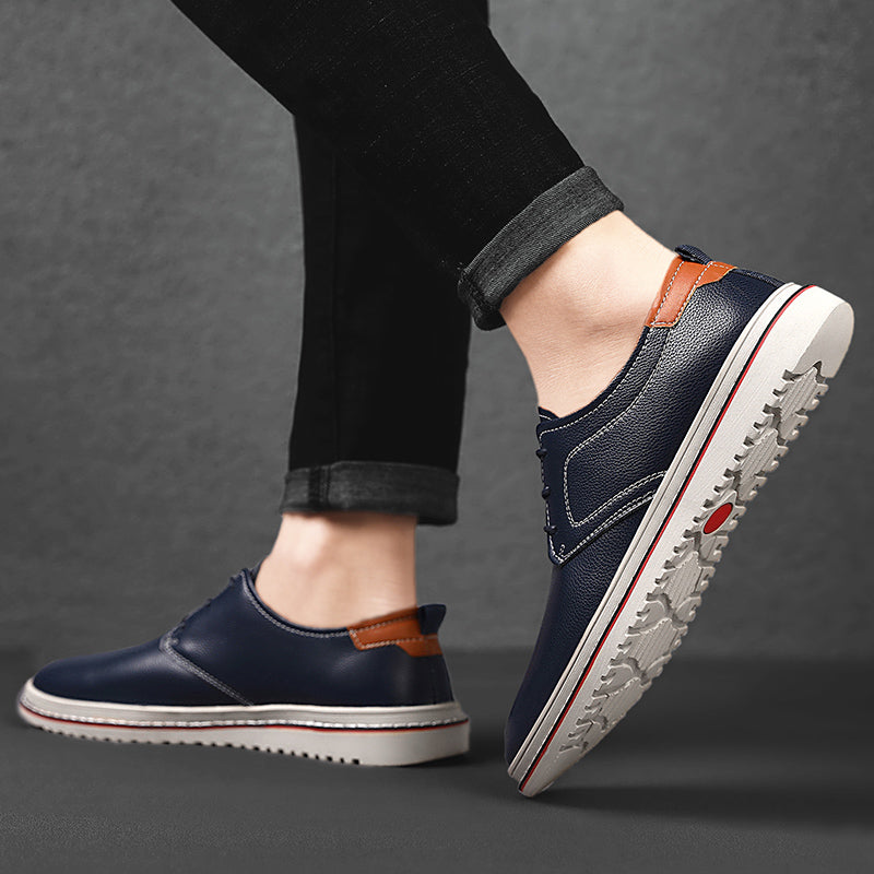 Men's urban exploration loafers, dark blue, durable and comfortable for city adventures
