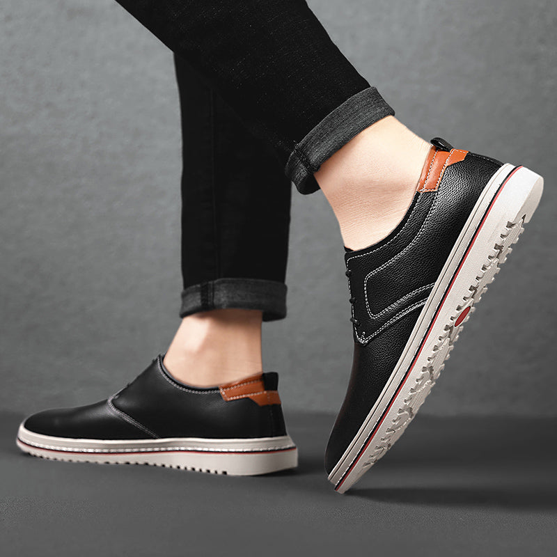 Men's casual urban loafers offering superb comfort and a secure lace-up fit, grey