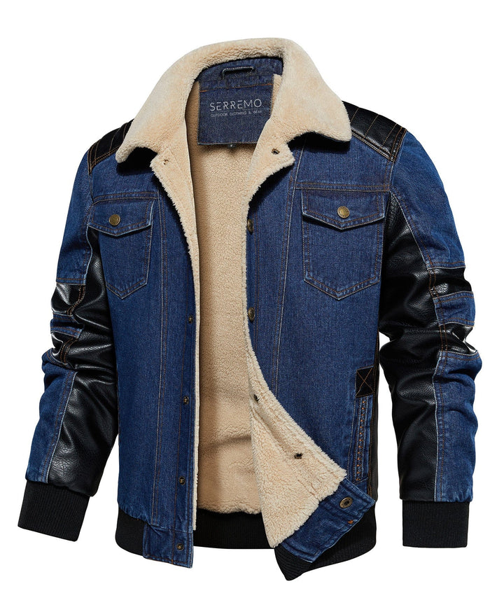 Urban Nomad men's adventure jacket, side view, showing durable fabric and arm detailing, perfect for city or trail.