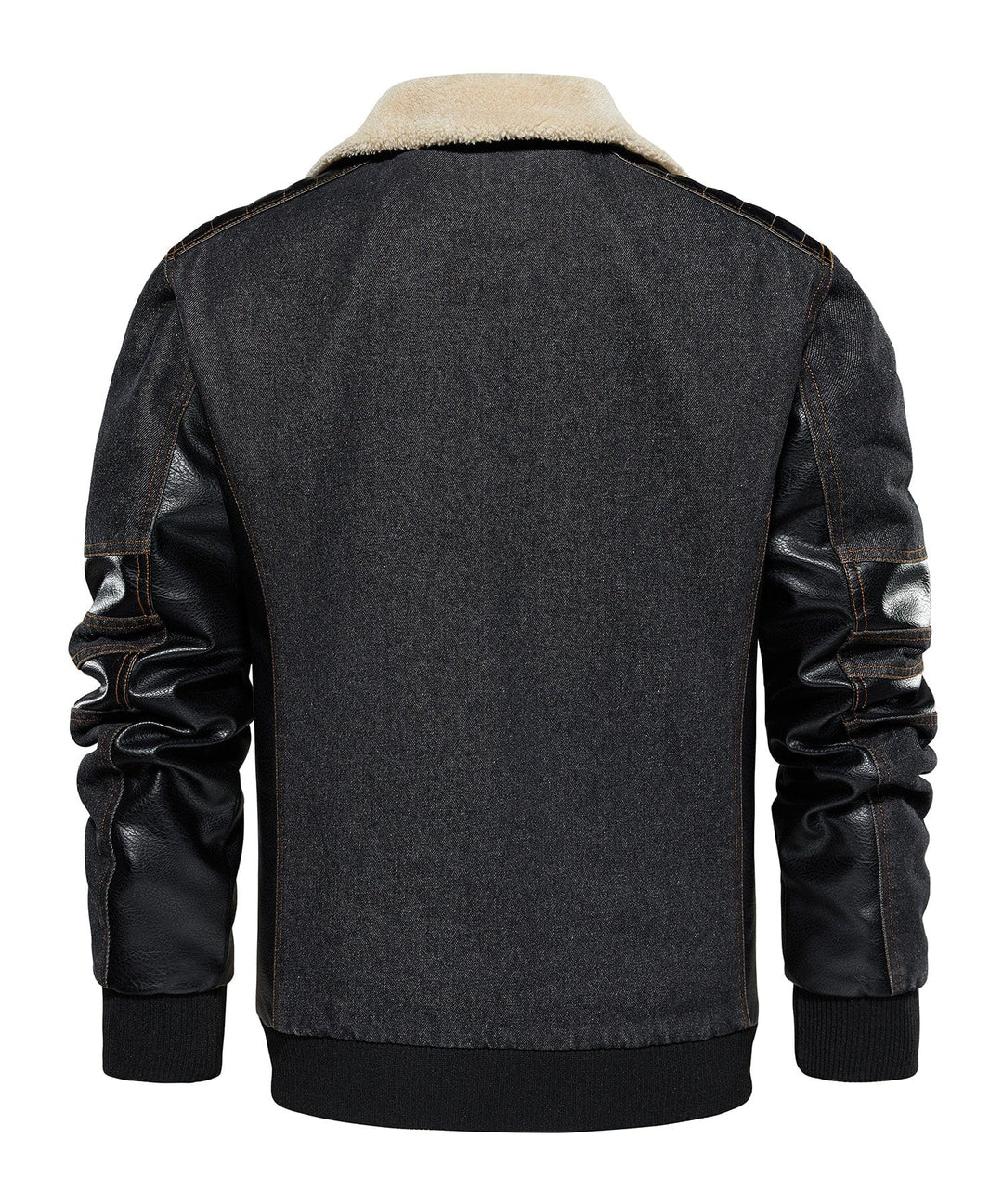 Detail of the zipper and secure pockets on the Men's Urban Nomad Adventure Jacket, practical men's apparel.