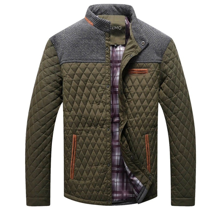 Lightweight men's urban jacket in black, side view, ideal for casual outdoor activities