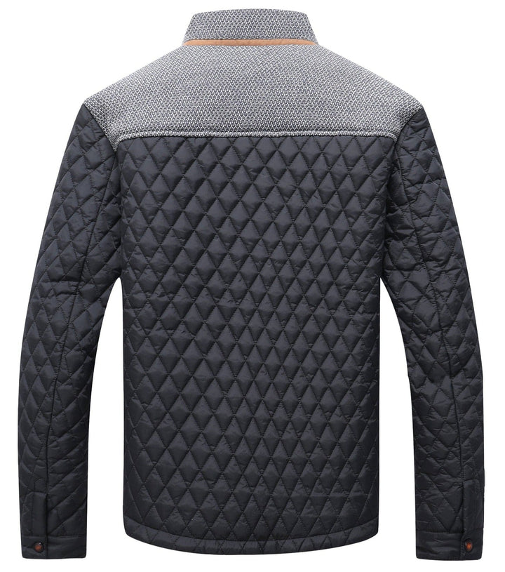 Men's all-season jacket, interior lining detail, demonstrating quality and comfort