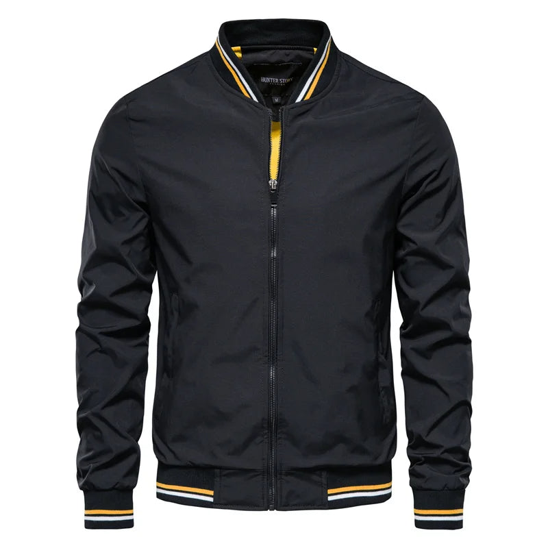 Men's Valor Ascend Bomber Jacket in classic style, perfect for versatile spring and fall layering.