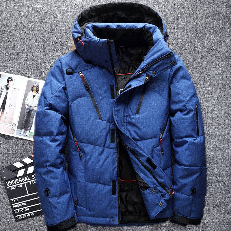 Stylish men's warm jacket, a duck down parka for ultimate cold weather protection and comfort