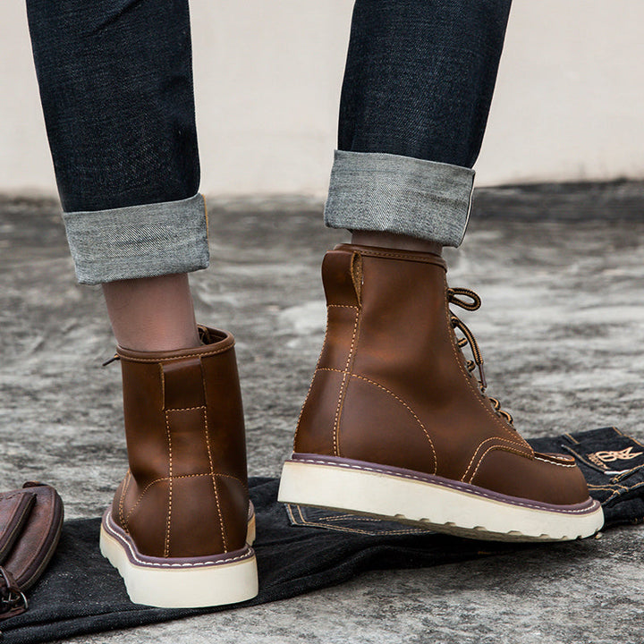 Adventure-ready men's chukka boots designed for durability and comfort on various terrains