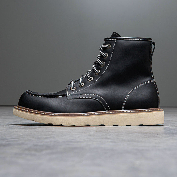 Waterproof chukka boots for men, featuring a slip-resistant outsole for safety on wet surfaces