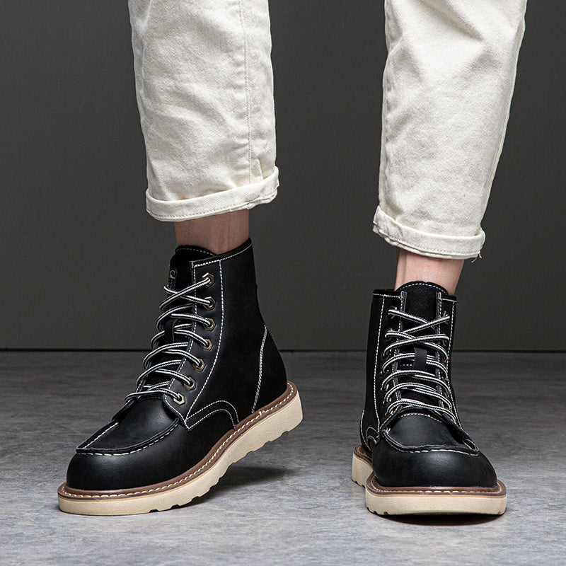 Fashionable men's chukka boots in a neutral tone, easily paired with various casual outfits