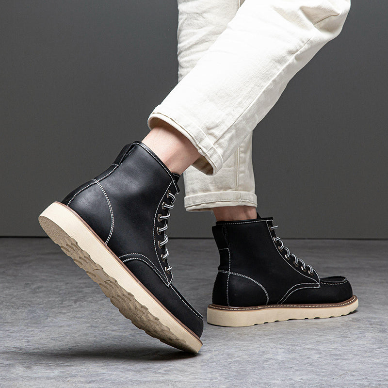 Waterproof casual chukka boots, providing excellent ankle support and a snug fit for men