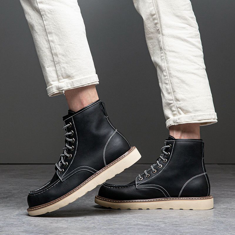 Men's chukka boots with a focus on their robust construction and long-lasting materials
