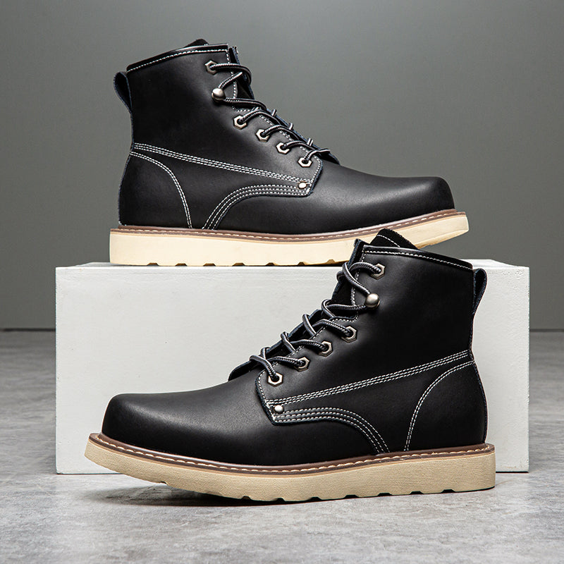 Men's casual waterproof chukka boots, showcasing their ability to complement various wardrobe styles