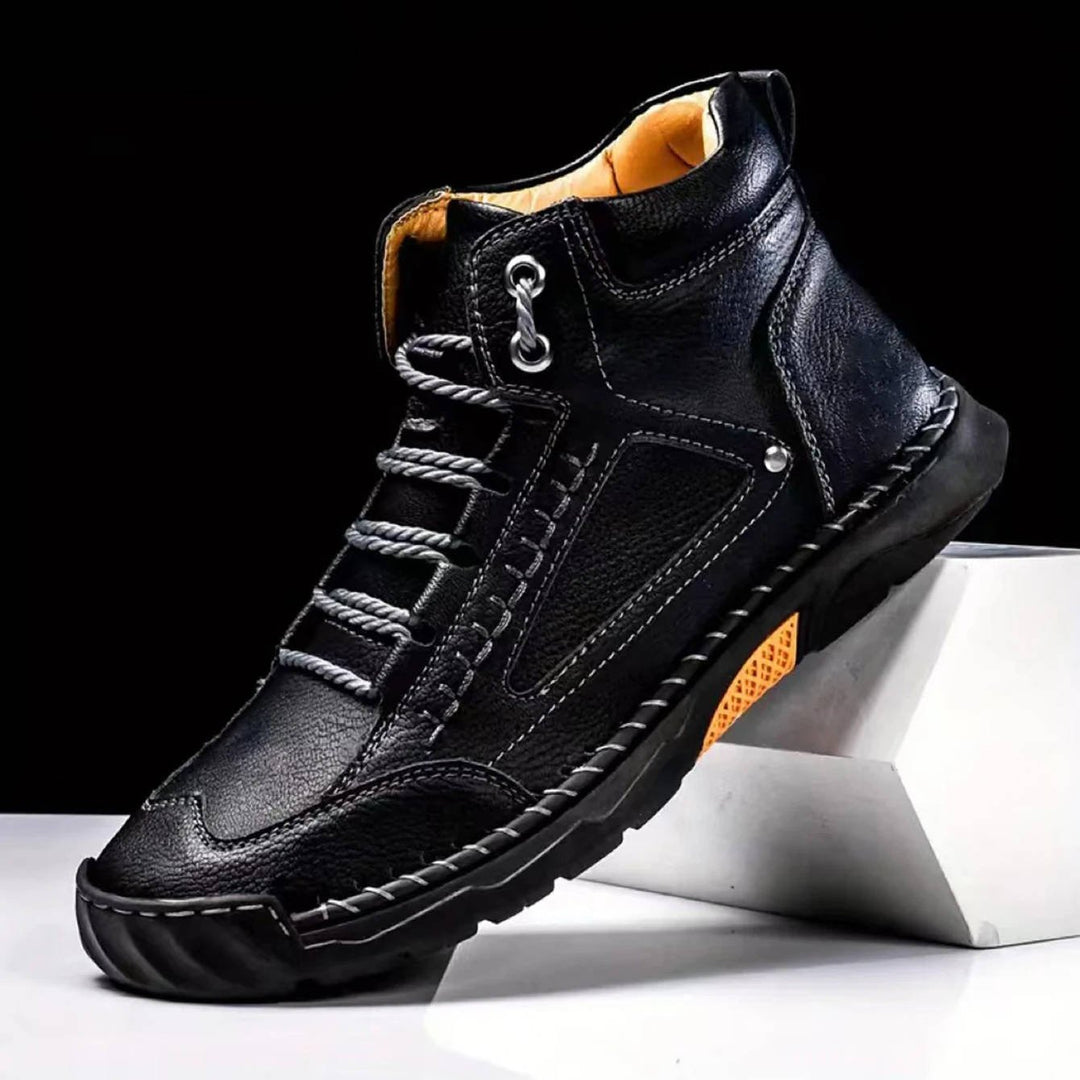 Adventure-ready men's hiking footwear with waterproof protection & arch support.