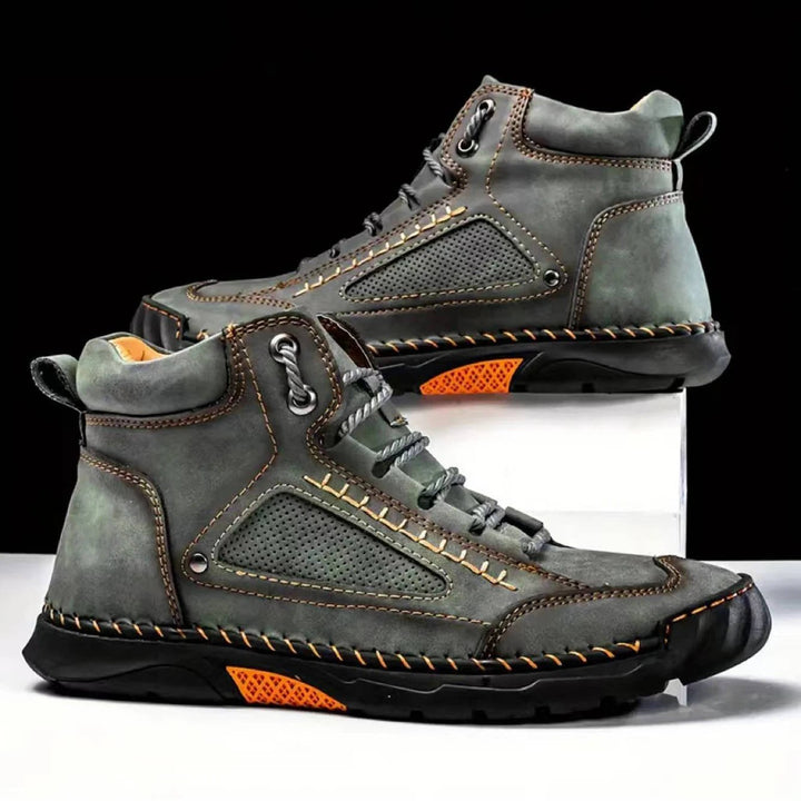 High-performance men's waterproof hiking boots for challenging outdoor adventures.