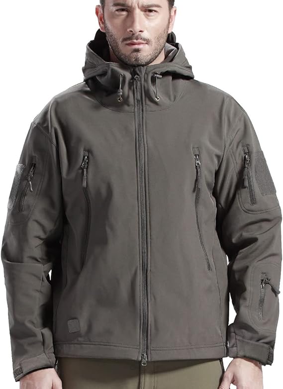 Men's utility waterproof outdoor jacket & tactical pants. Essential gear for active men.