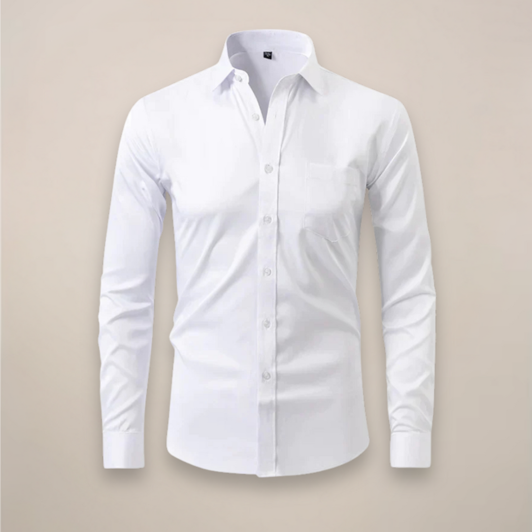 Effortless style & comfort in this men's wrinkle-free long-sleeve button-up shirt.
