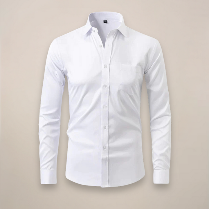 Effortless style & comfort in this men's wrinkle-free long-sleeve button-up shirt.