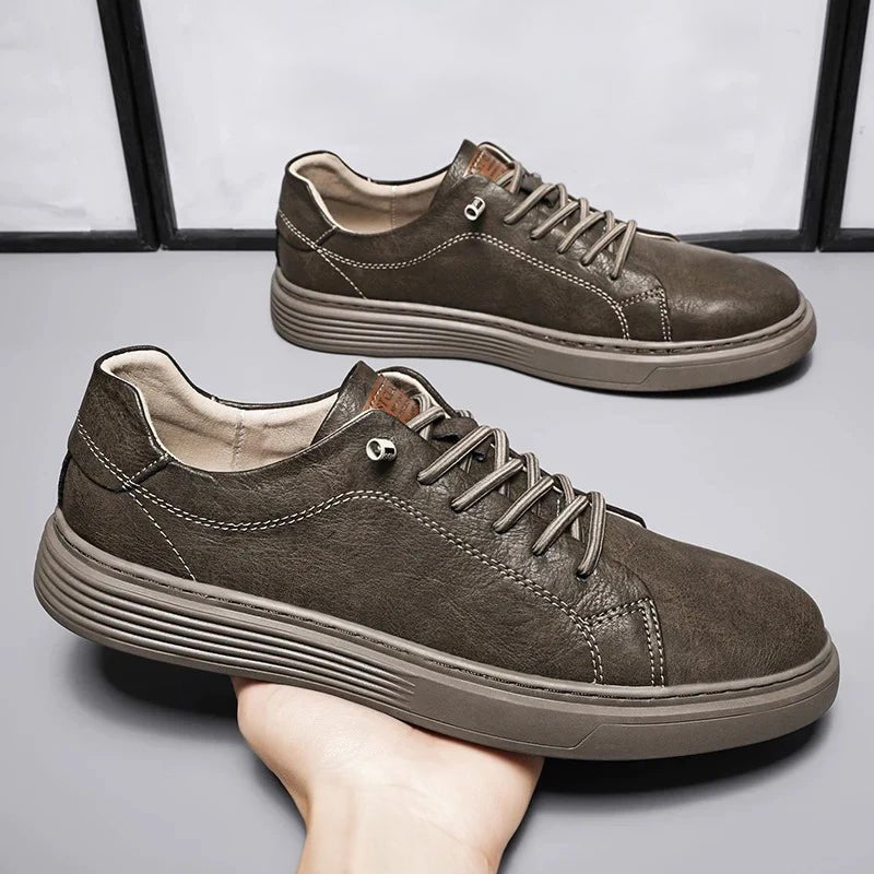 Men's Casual Leather Oxford Shoes - Versatile & Stylish - Lexians