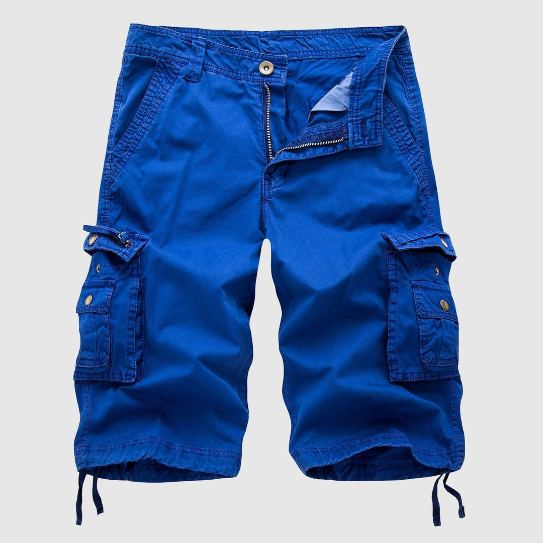 Men's Cotton Cargo Shorts - Multi - pocket, Outdoor Explorer - Lexians