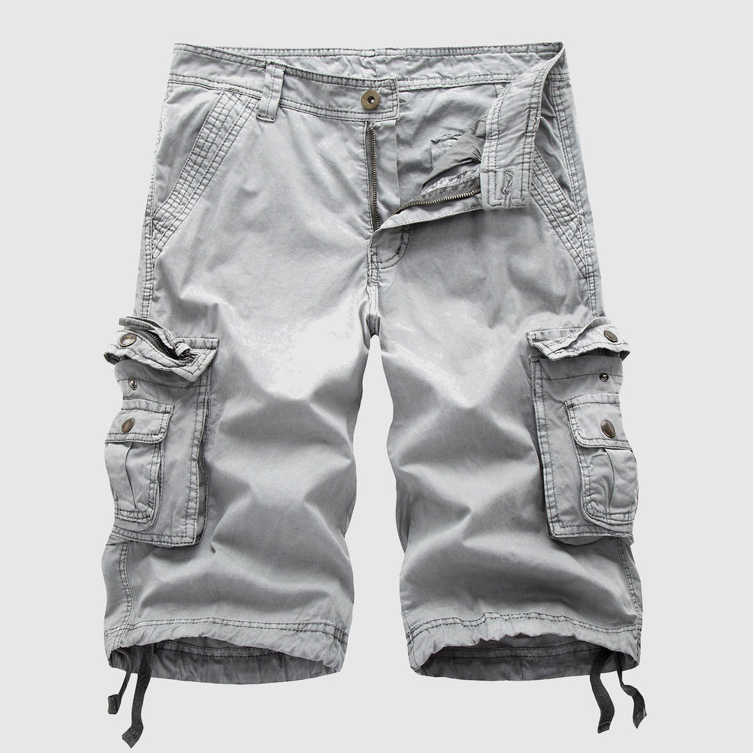 Men's Cotton Cargo Shorts - Multi - pocket, Outdoor Explorer - Lexians