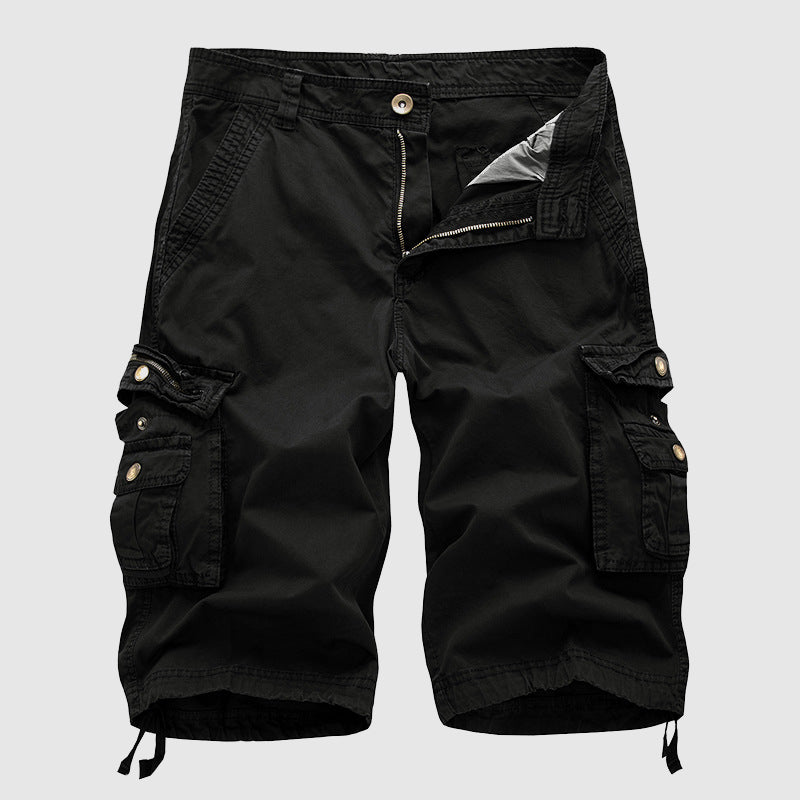Men's Cotton Cargo Shorts - Multi - pocket, Outdoor Explorer - Lexians