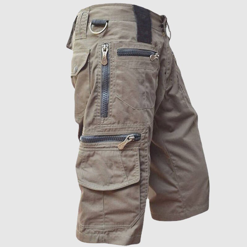 Men's Cotton Multi - Pocket Scout Shorts with Zipper Fly - Lexians