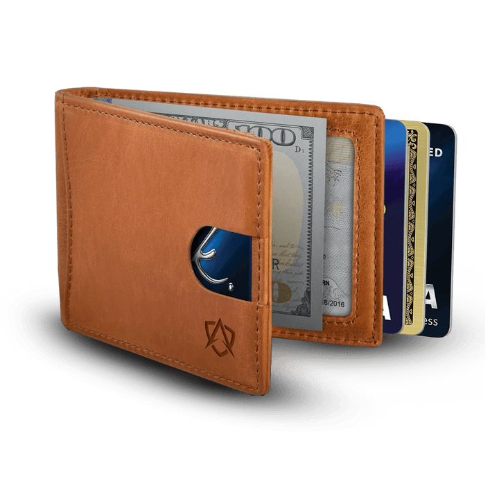 Men's Leather Wallet for Quick Card Access and RFID Safety - Lexians