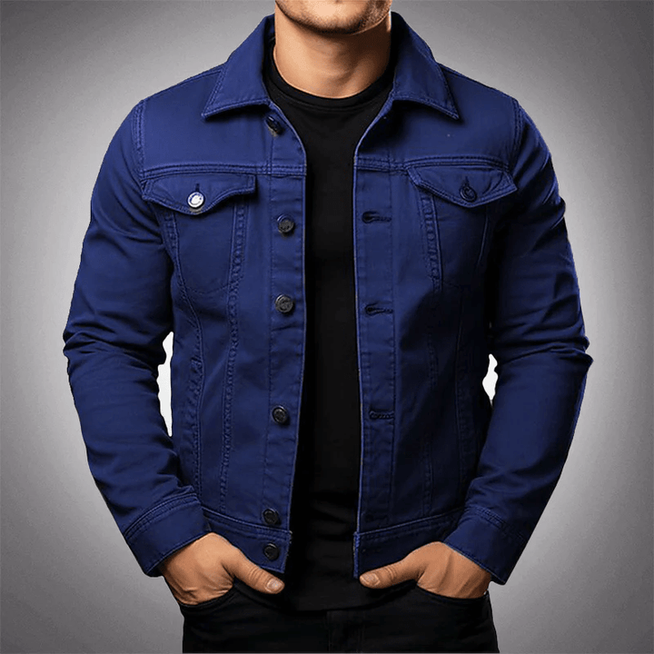 Men's Premium Denim Jacket with Multi Pockets - Lexians