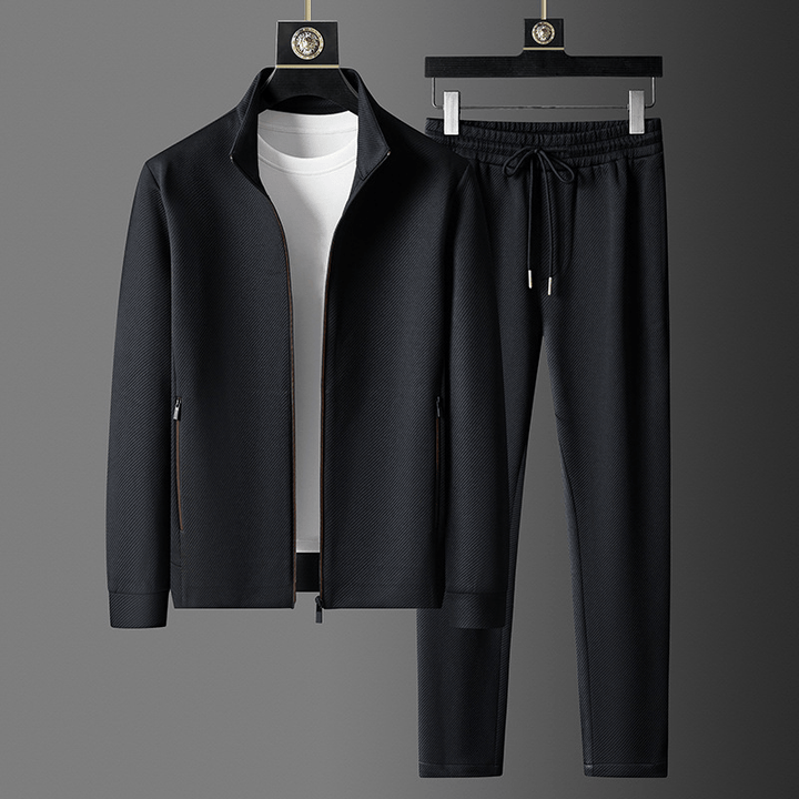 Men's Premium Lycra Tracksuit Set with Tapered Fit - Lexians