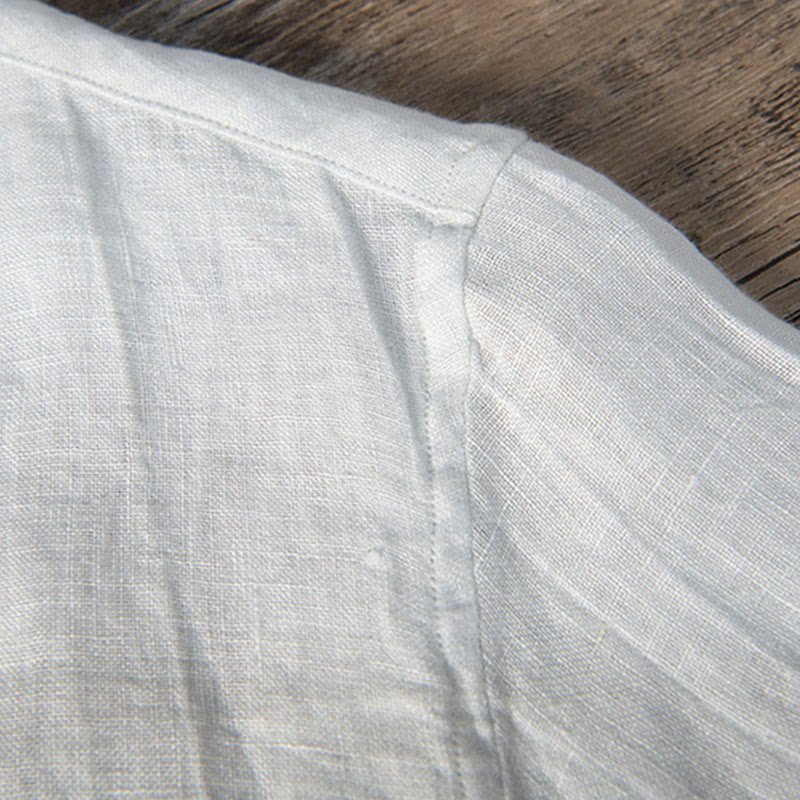 Men's Short Sleeve Half Button Shirt