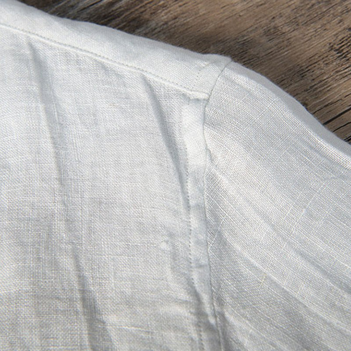 Men's Short Sleeve Half Button Shirt