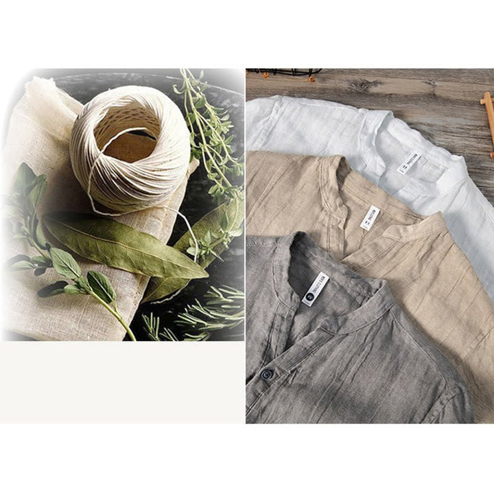 Men's Short Sleeve Half Button Shirt