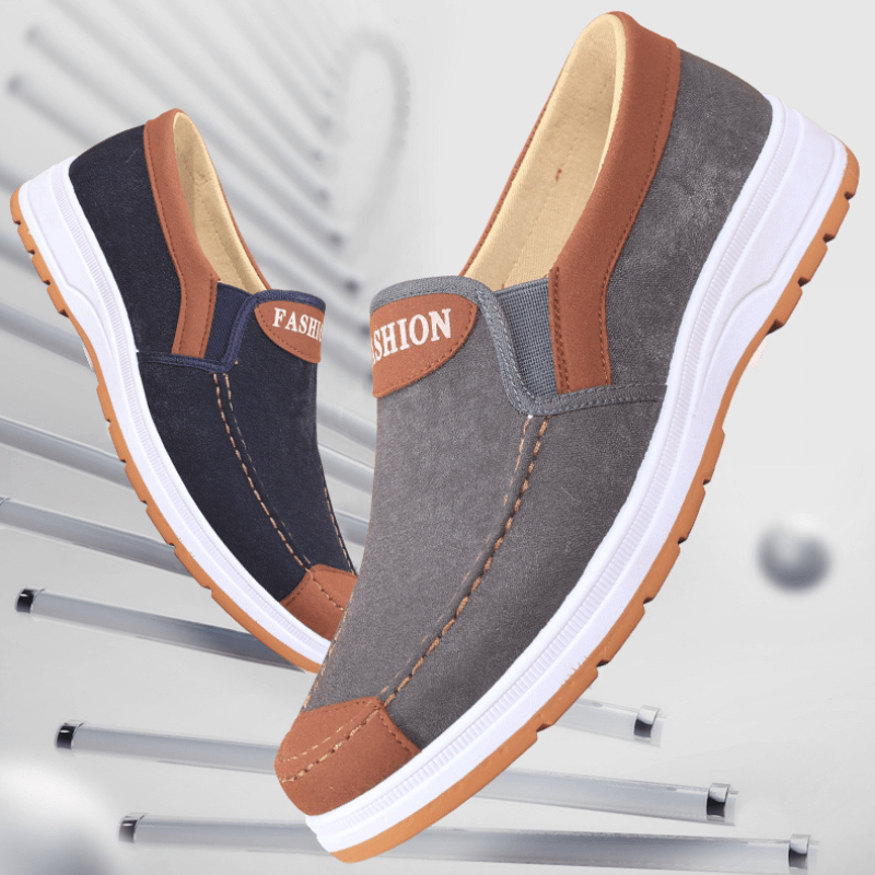 Versatile men's slip-on canvas shoes, ideal for casual everyday comfort.