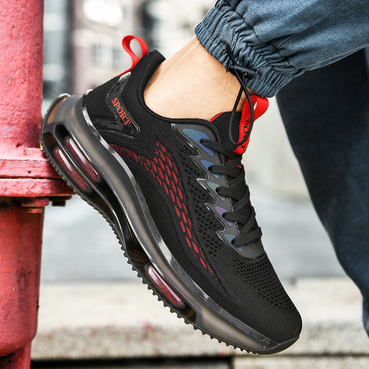 Men's Air Cushion Sneakers, Lorenzo, for ultimate comfort & support. Ideal for athletic or casual wear.