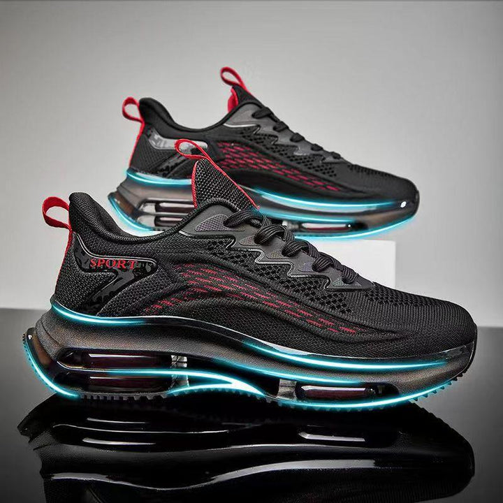 Durable men's sneakers, Lorenzo model, with air cushion tech for walking, casual wear & everyday comfort.