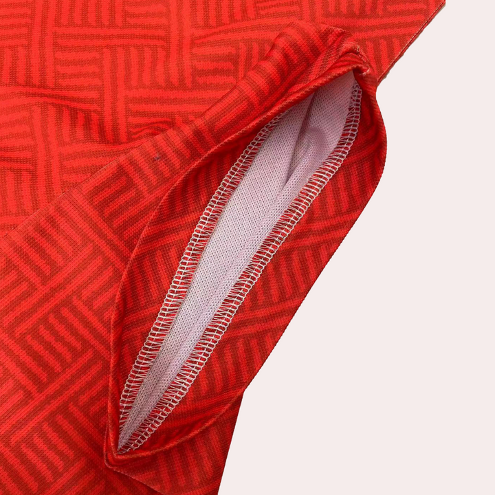 "Men's Summer Zip Polo Shorts Set, relaxed fit, short sleeves, zip-up collar, above-knee shorts, textured design."