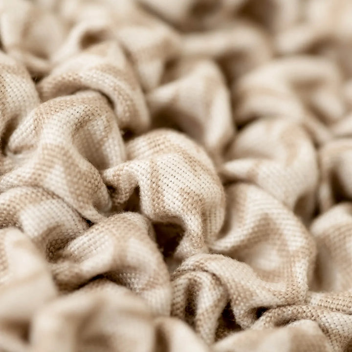 "Microfiber 3-seater sofa slipcover in various colors, showcasing a snug fit and elegant texture for enhanced decor."