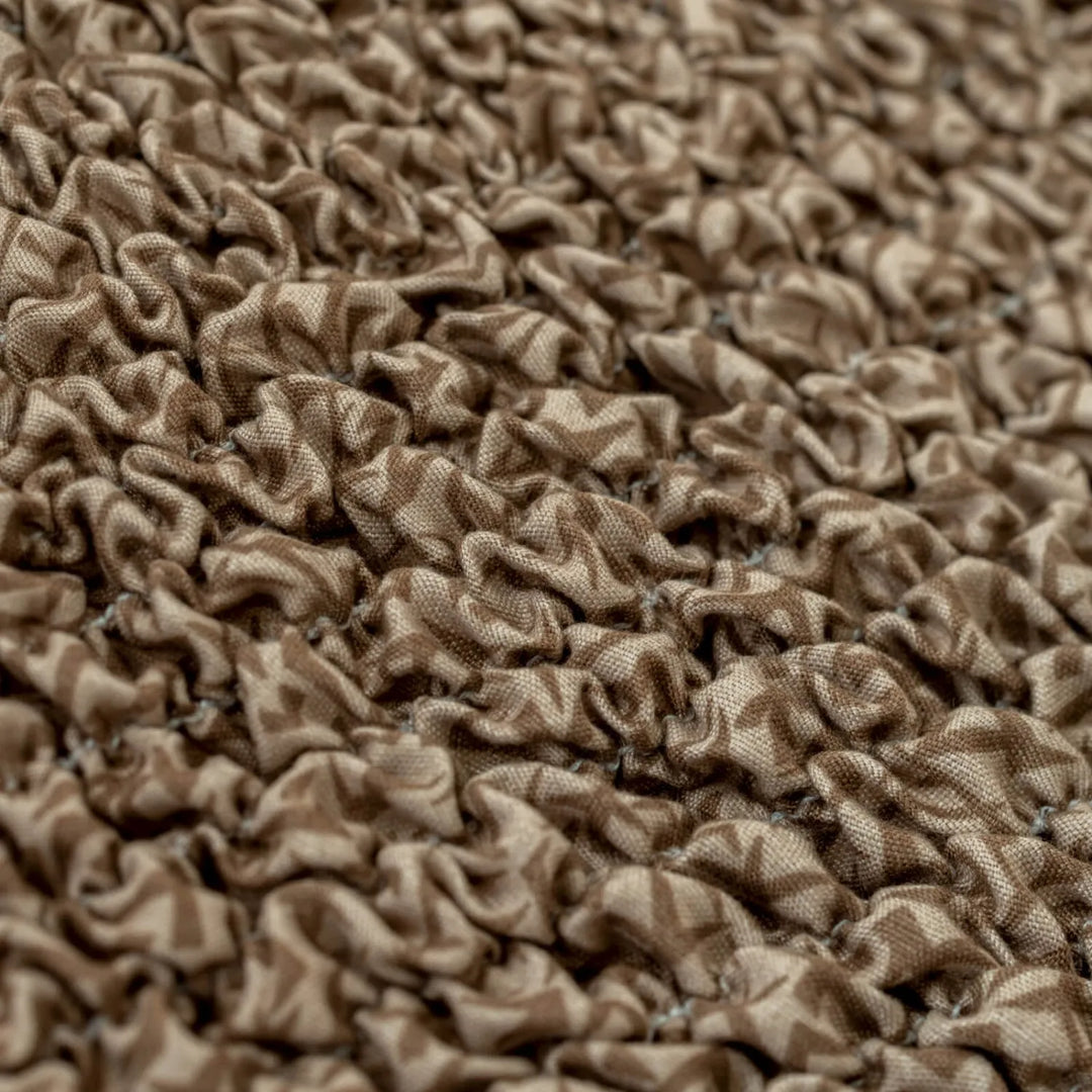 "Microfiber 3-seater sofa slipcover in various colors, showcasing a snug fit and elegant texture for enhanced decor."