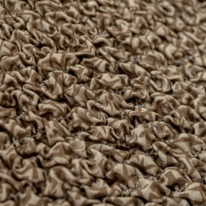 "Microfiber 3-seater sofa slipcover in various colors, showcasing a snug fit and elegant texture for enhanced decor."