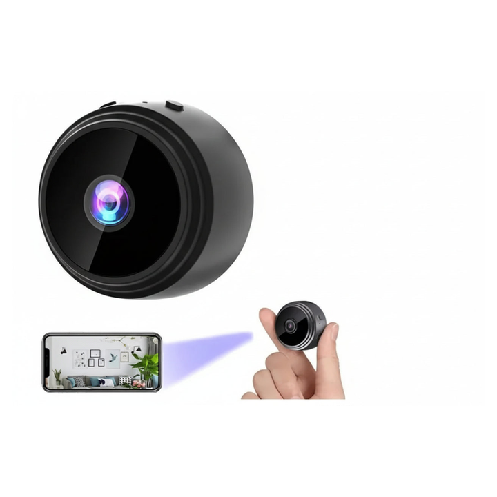Tavvitaimp18 HD wireless security camera, sleek white design for indoor home surveillance.