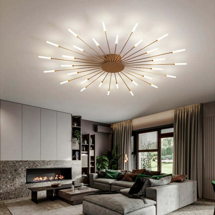 Energy-efficient LED ceiling light for contemporary home decor.