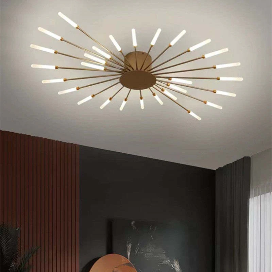 Modern large LED ceiling lamp, providing ample indoor lighting.