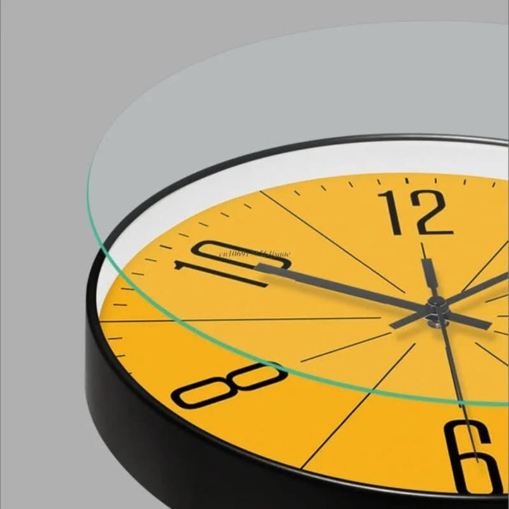 Elegant modern Nordic wall clock with silent operation, a sleek decorative accent for stylish homes.