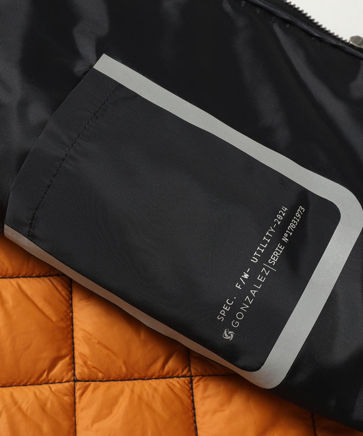 Women's quilted vest with a stand-up collar, providing extra warmth and a contemporary look.