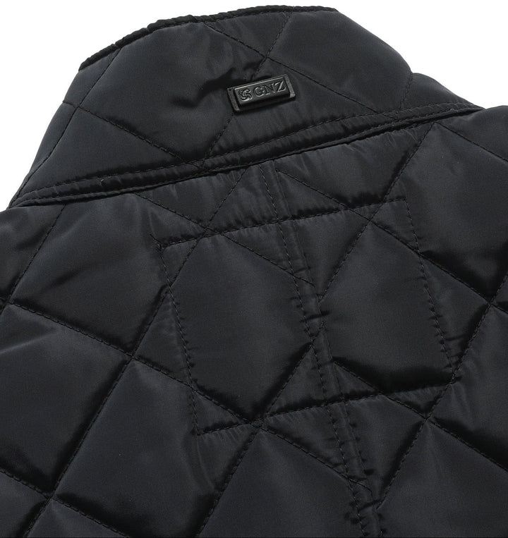 Women's quilted vest in a rich brown, perfect for autumn layering and adding warmth.