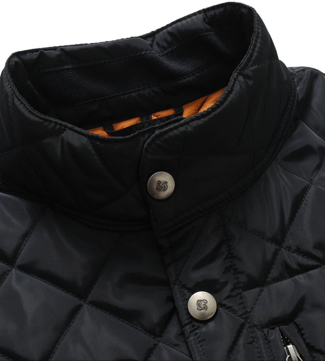 Stylish women's quilted vest, three-quarter view, featuring intricate stitching and a flattering fit.