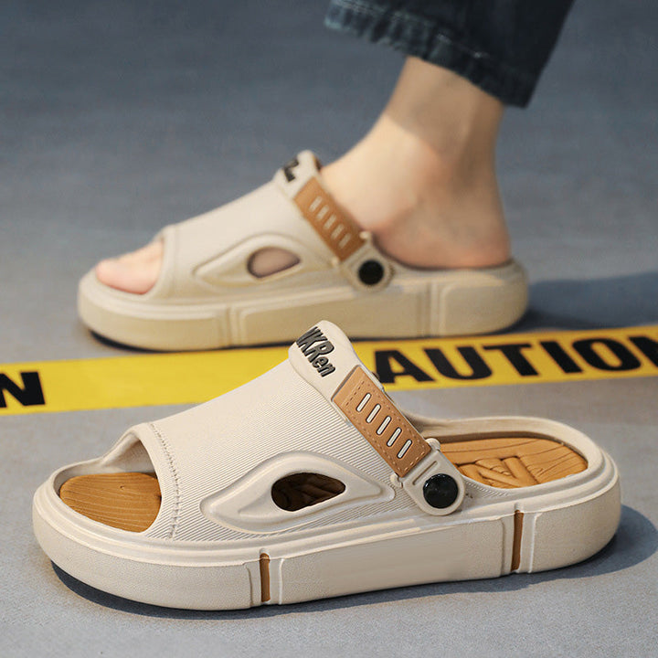 Durable men's outdoor sandals with non-slip sole, ideal for summer.