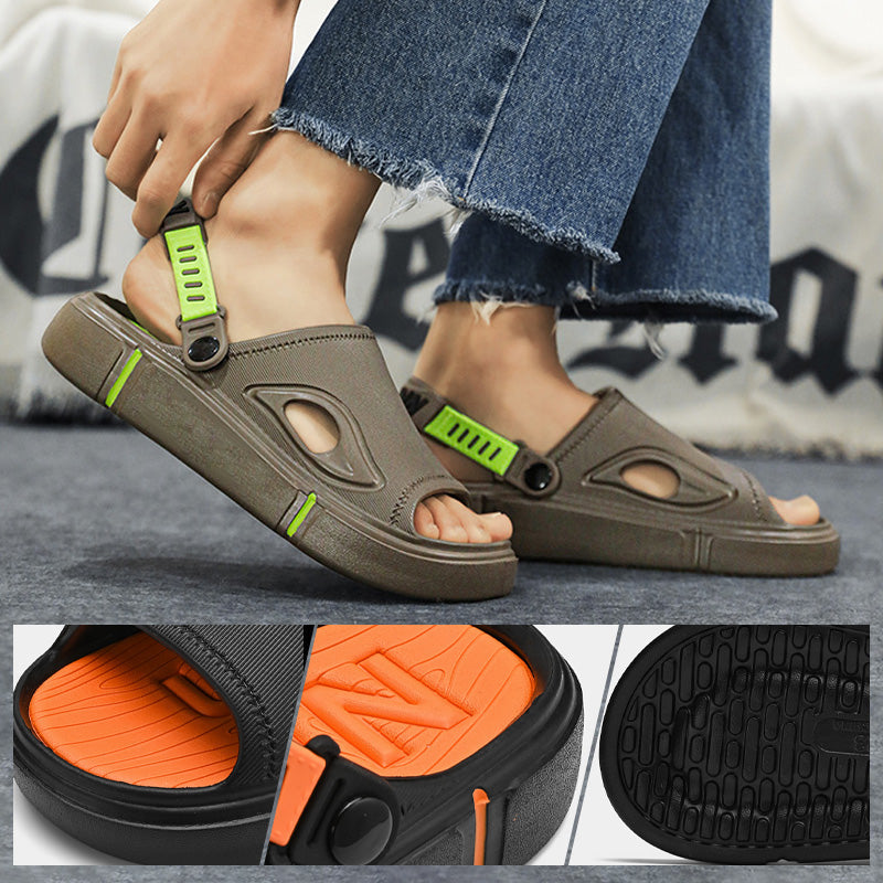 Stylish men's beach & pool sandals for ultimate summer comfort.