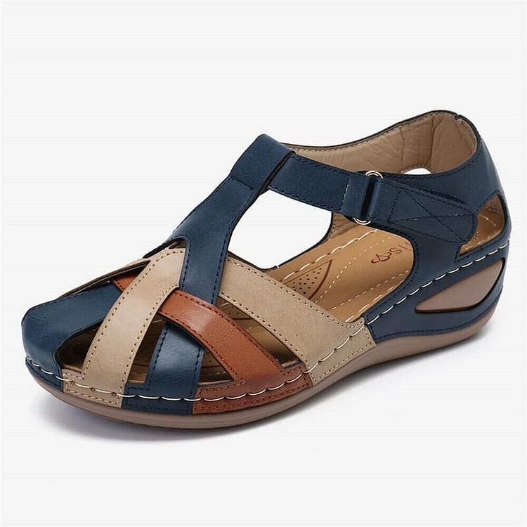 Stylish women's orthopedic summer sandals, Sophia, providing comfortable foot support and pain relief for daily wear.