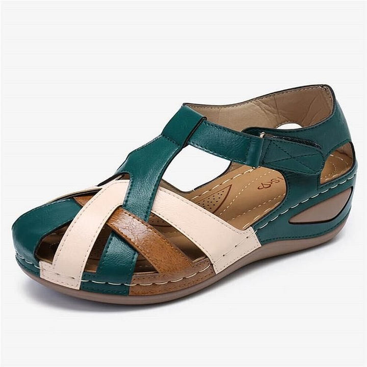 Orthopedic walking sandals for women, Sophia, providing arch support & comfort for daily wear & leisure.