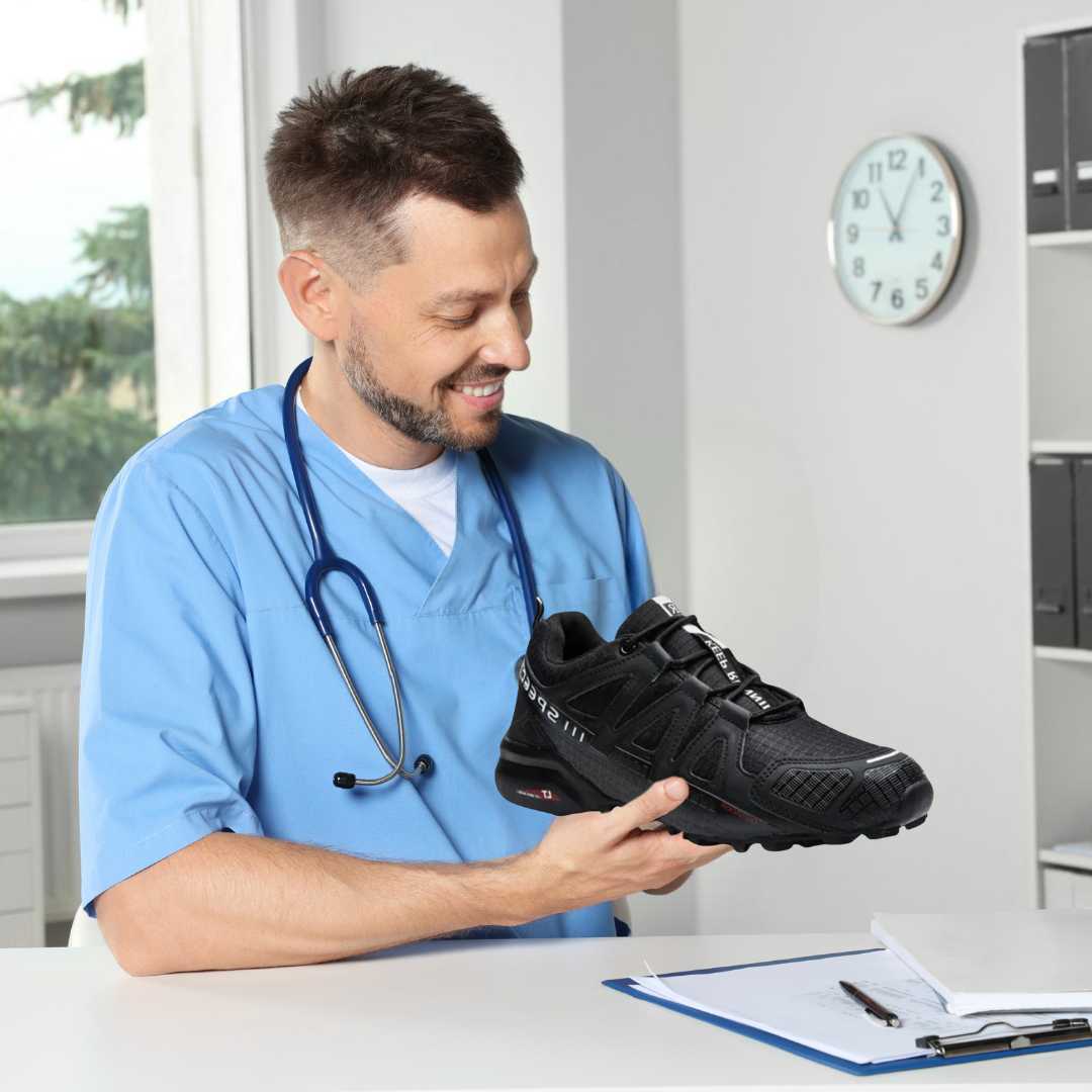 Relieve foot pain with these orthopedic trekking shoes. Enjoy hiking comfort & support on any trail.